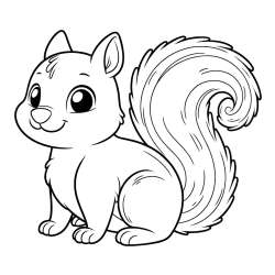 Coloring Pages of Squirrels