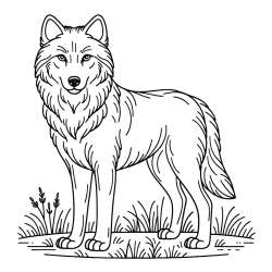 Wolf Coloring Pages