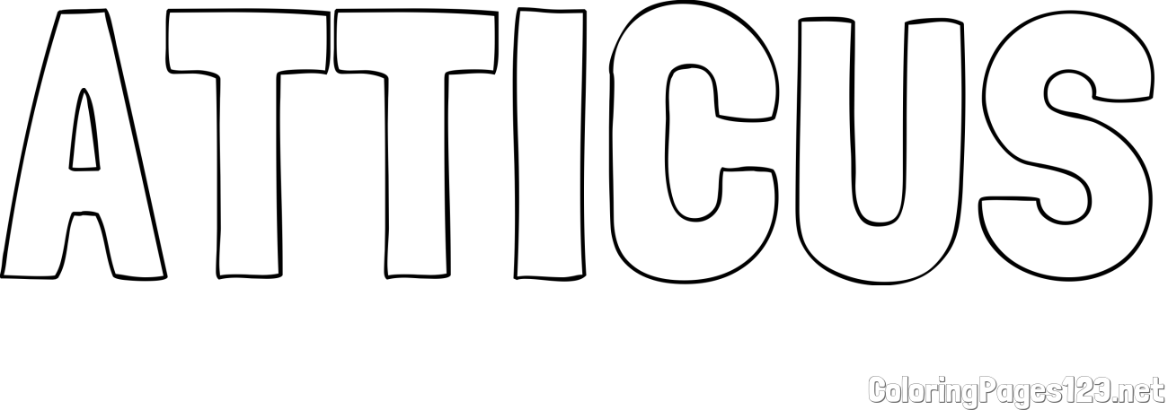 ATTICUS Coloring Page