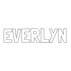 Online Created Coloring Page - EVERLYN Coloring Page