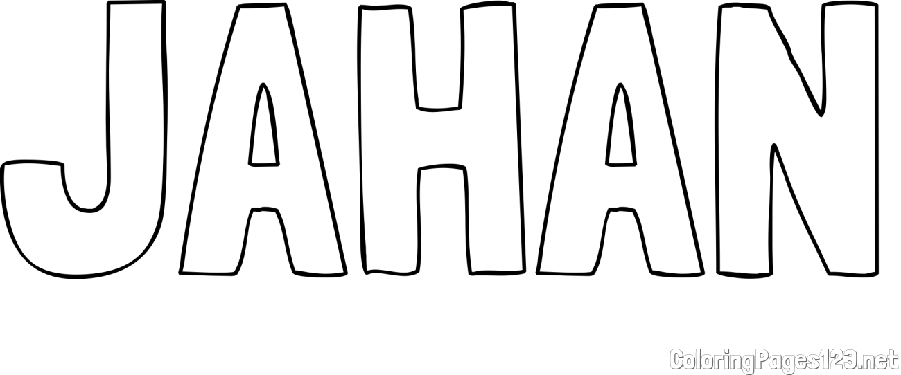 JAHAN Coloring Page