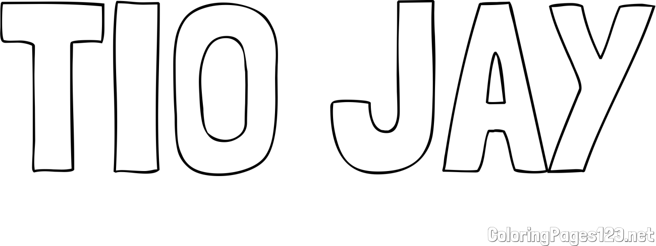 TIO JAY Coloring Page