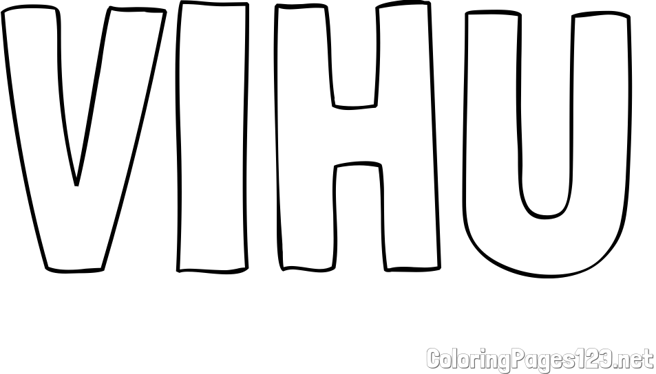 VIHU Coloring Page