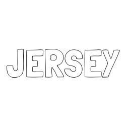 JERSEY Coloring Page