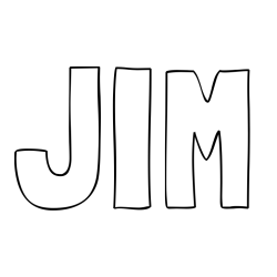 Online Created Coloring Page - JIM Coloring Page
