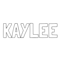 Online Created Coloring Page - KAYLEE Coloring Page