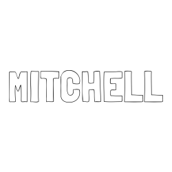 MITCHELL Coloring Page