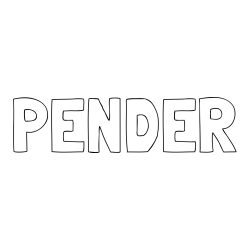 PENDER Coloring Page