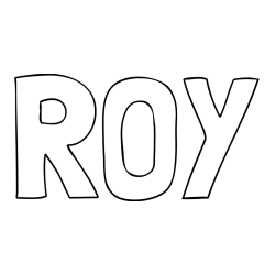 Online Created Coloring Page - ROY Coloring Page