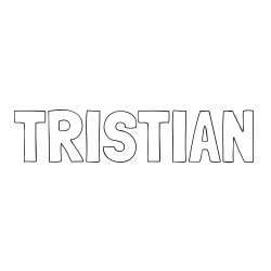 TRISTIAN Coloring Page