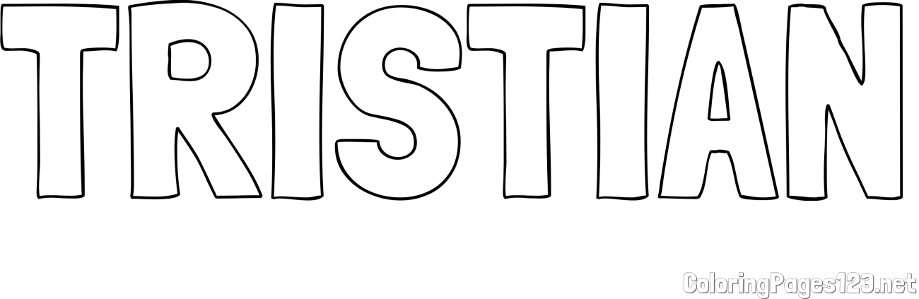 TRISTIAN Coloring Page
