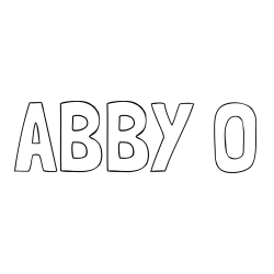 ABBY O Coloring Page
