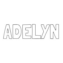 ADELYN Coloring Page