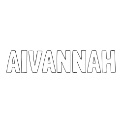 AIVANNAH Coloring Page
