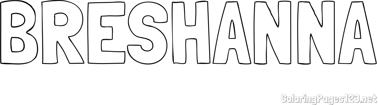 BRESHANNA Coloring Page
