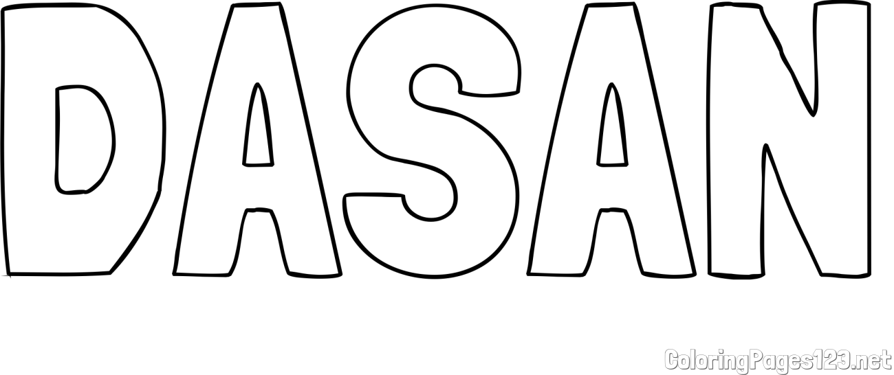 DASAN Coloring Page