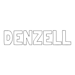 DENZELL Coloring Page
