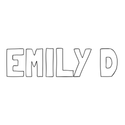 EMILY D Coloring Page