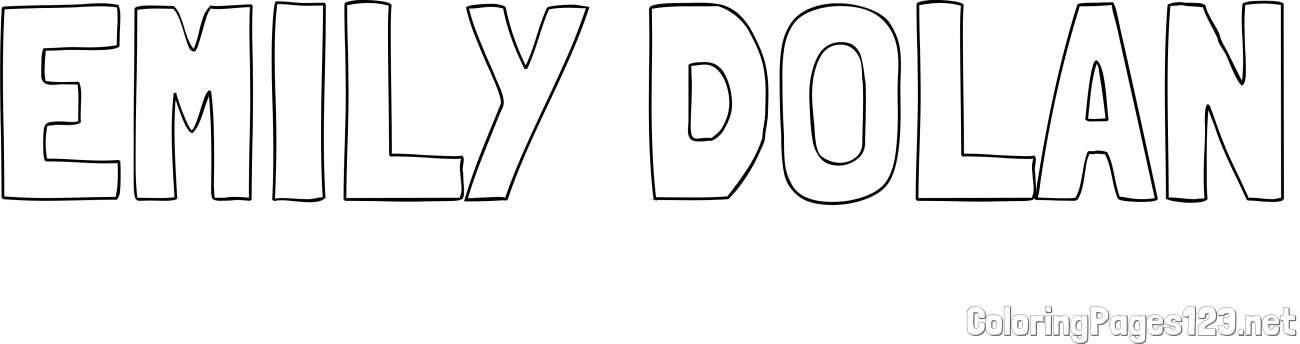 EMILY DOLAN Coloring Page