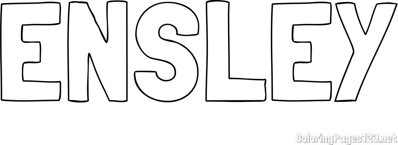 ENSLEY Coloring Page
