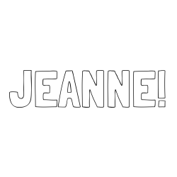 JEANNE! Coloring Page