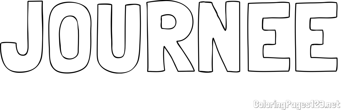 JOURNEE Coloring Page
