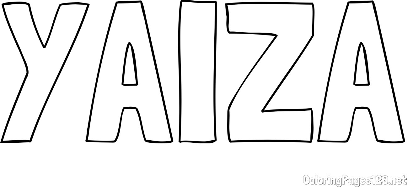 YAIZA Coloring Page