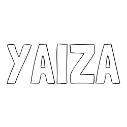 YAIZA Coloring Page