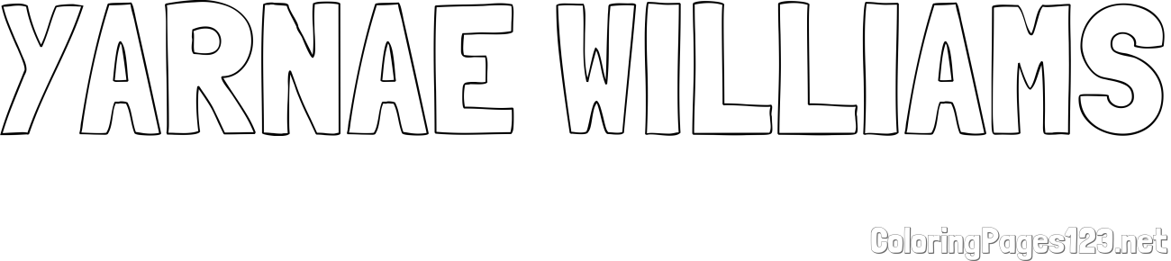 YARNAE WILLIAMS Coloring Page