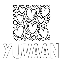 YUVAAN Coloring Page and Free Printable Coloring Page of Hearts