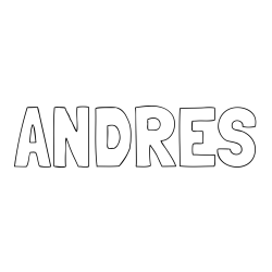 Online Created Coloring Page - ANDRES Coloring Page
