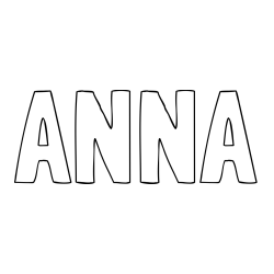 Online Created Coloring Page - ANNA Coloring Page