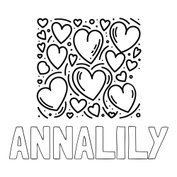 ANNALILY Coloring Page and Free Printable Coloring Page of Hearts