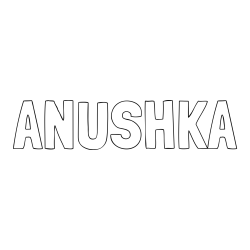 ANUSHKA Coloring Page