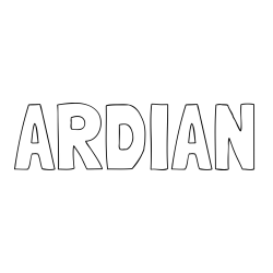 Online Created Coloring Page - ARDIAN Coloring Page