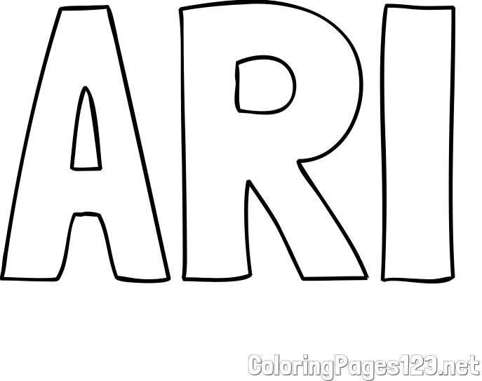 ARI Coloring Page