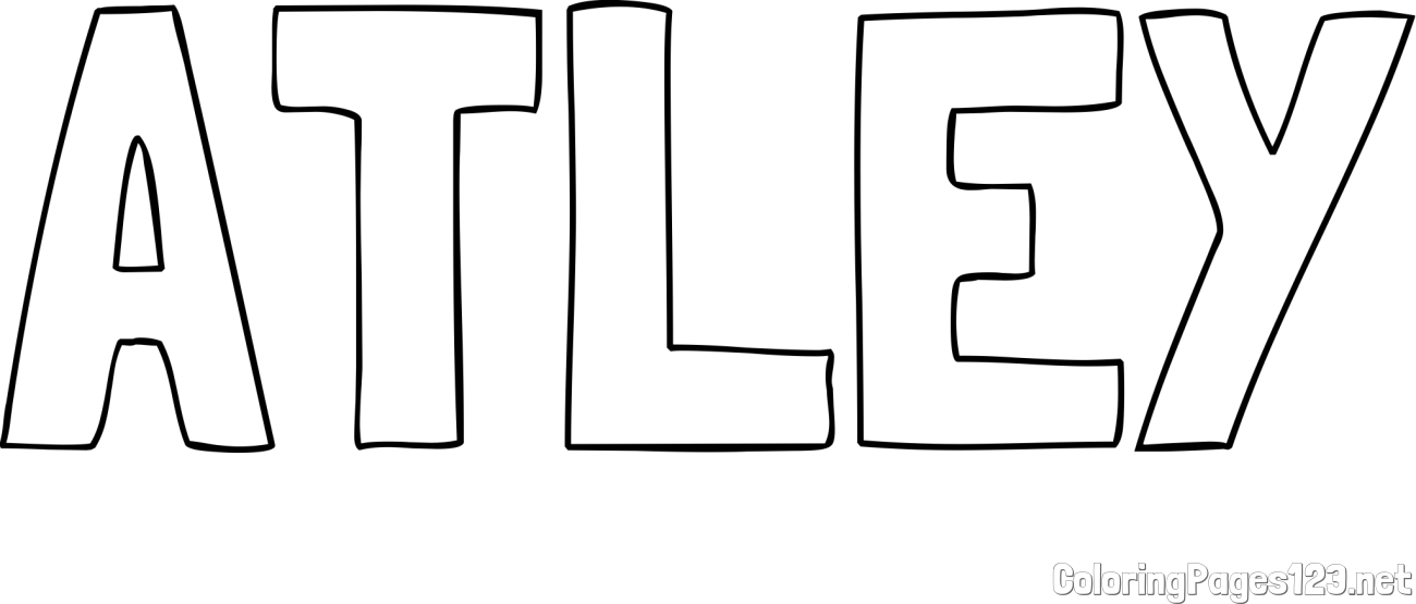 ATLEY Coloring Page