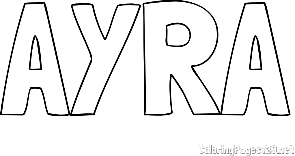 AYRA Coloring Page