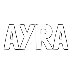 AYRA Coloring Page