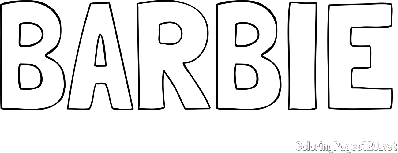 BARBIE Coloring Page