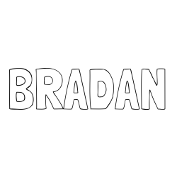 BRADAN Coloring Page