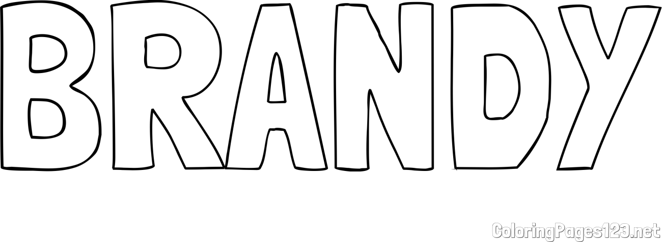 BRANDY Coloring Page
