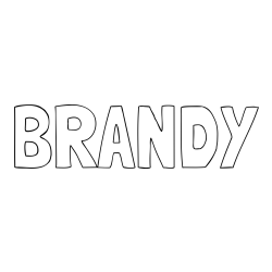 Online Created Coloring Page - BRANDY Coloring Page