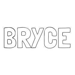 BRYCE Coloring Page