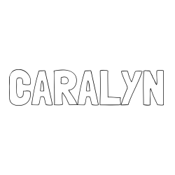 CARALYN Coloring Page