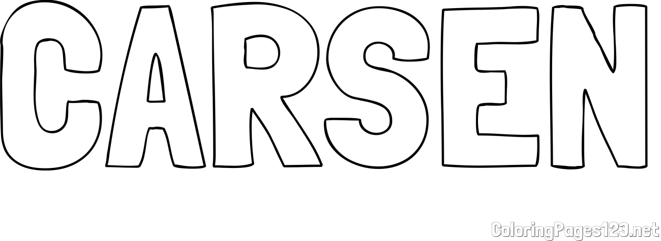 CARSEN Coloring Page