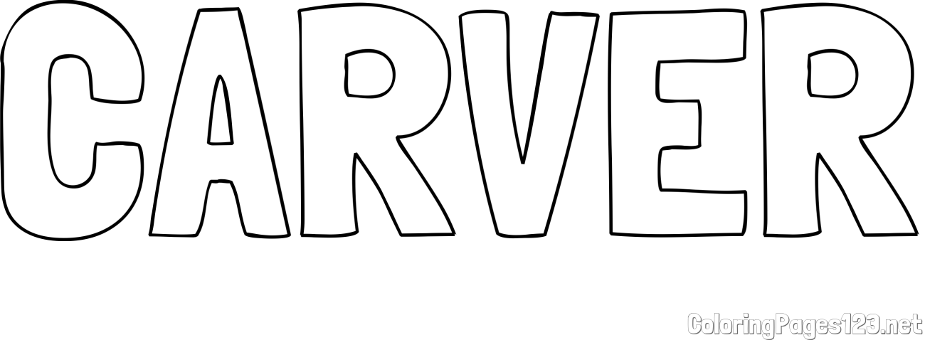CARVER Coloring Page