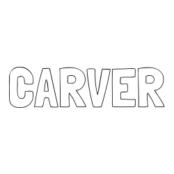 CARVER Coloring Page