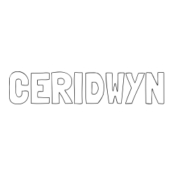 CERIDWYN Coloring Page
