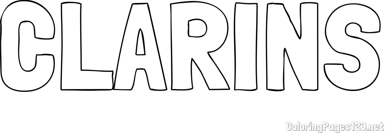 CLARINS Coloring Page